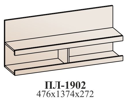 Полка навесная ПЛ-1902