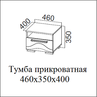 Тумба прикроватная 46721