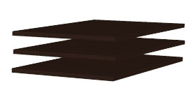 Полка (3шт.) ПЛ-104