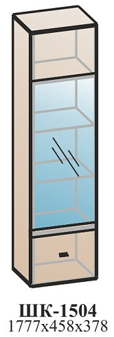 Стеллаж с подсветкой   ШК-1504