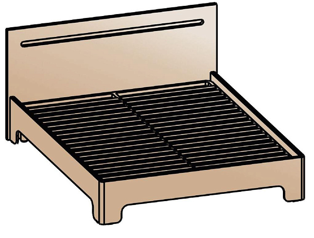 Кровать 140х200   КР-2002