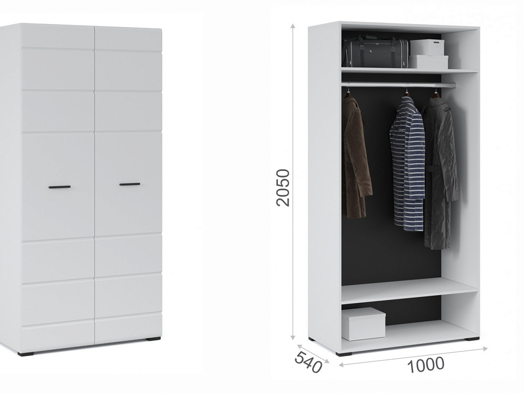 Распашной шкаф 2дв   