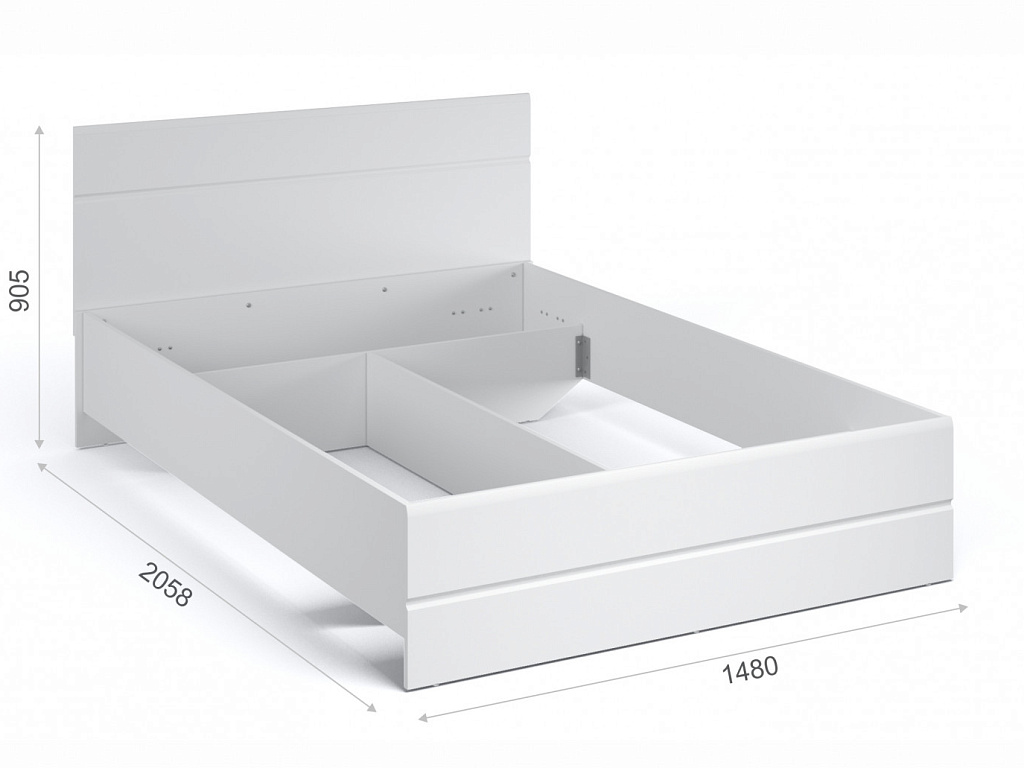 Кровать 140х200 без ламелей   