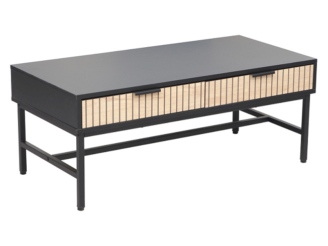 Стол журнальный SIGNAL MAGO L1 дуб/черный мат 100/48/40   MAGORTV1