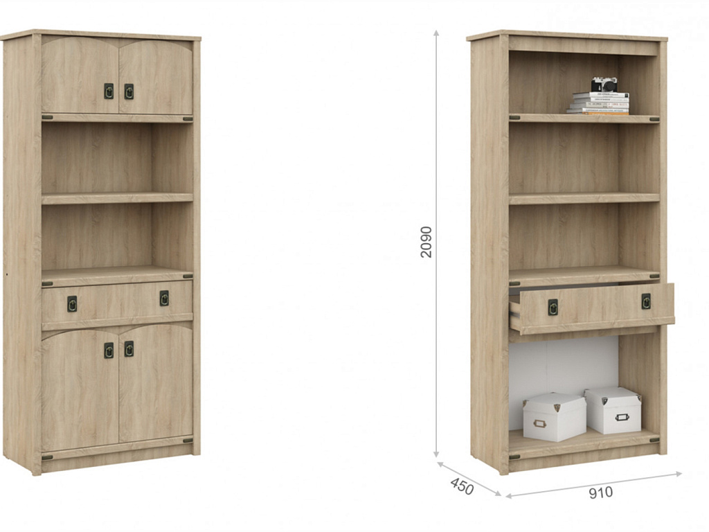 Шкаф для детской 4д1ящ   