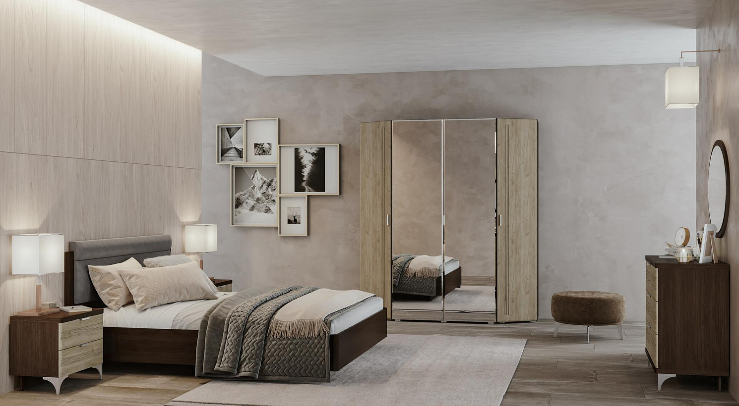 Лотос Венге-дуб серый