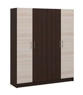 Распашной шкаф 4дв без зеркал  