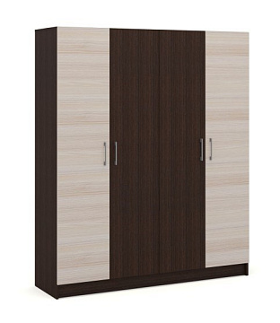 Распашной шкаф 4дв без зеркал  