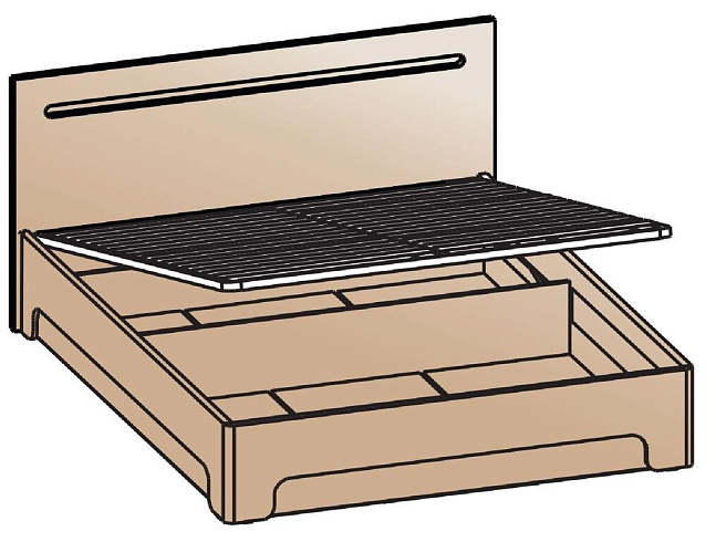 Кровать с подъемным механизмом 160х200   КРП-2003
