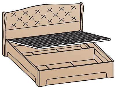 Кровать с подъемным механизмом 120х200 КРП-1701