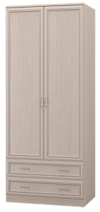 Шкаф двухдверный с ящиками 