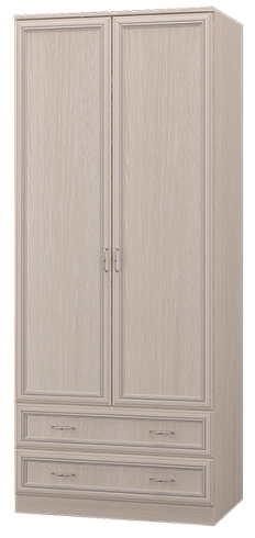 Шкаф двухдверный с ящиками   