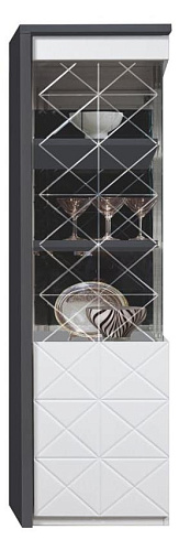 Шкаф с витриной (правая)   КМК 0673.7