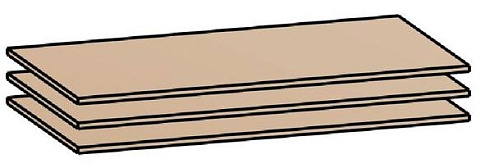 Полка для ШК-832, ШК-833, ШК-837 ПЛ-13