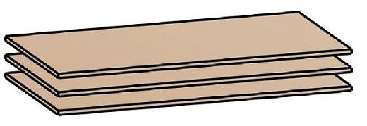 Полка для ШК-832, ШК-833, ШК-837 ПЛ-13