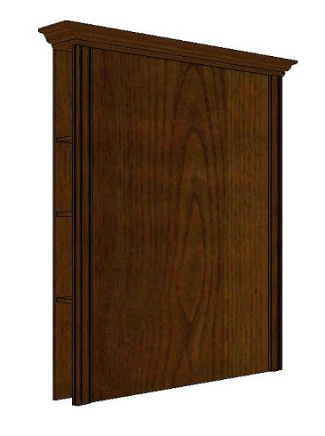 Шкаф верхний (надставка) на тумбу RTV2S  Kentaki Каштан NAD/125