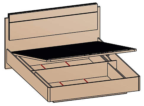 Кровать с подъемным механизмом 120х200 КР-8-16-12