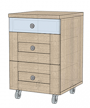 Тумба подкатная 14