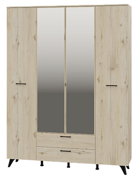 Шкаф для одежды с ящиками 4-х дверный №19