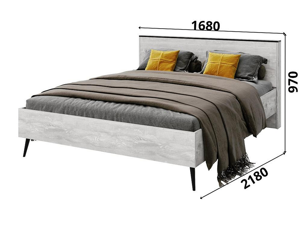 Кровать 1600   КМК 0973.3