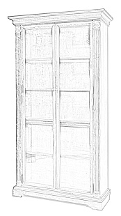 Шкаф для книг ГМ 5939