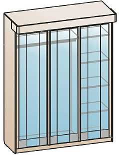 Шкаф для одежды и белья КП-210