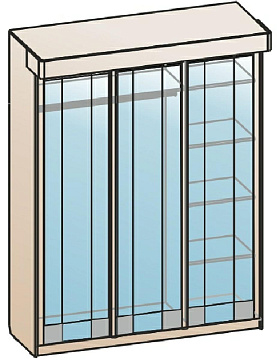 Шкаф для одежды и белья КП-210