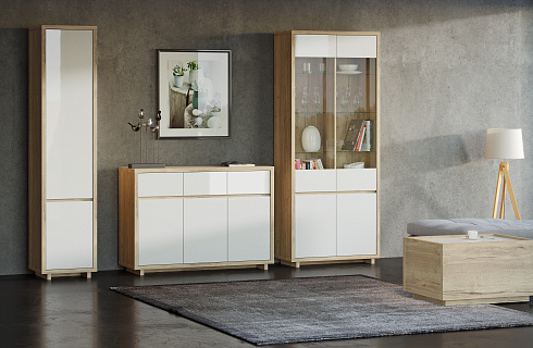 Аспен Белый/дуб галифакс