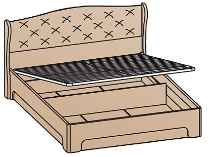 Кровать с подъемным механизмом 120х200 КРП-1701
