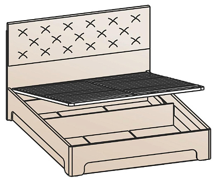 Кровать с подъемным механизмом 140х200 КРП-1202