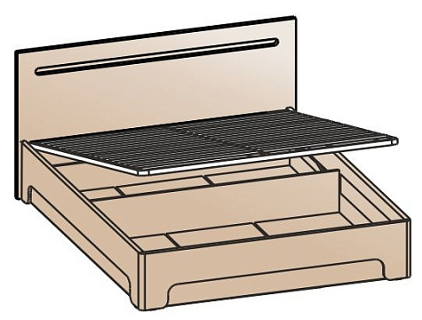 Кровать с подъемным механизмом 1800 КРП-2004