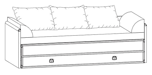 Диван-кровать JLOZ 80/160