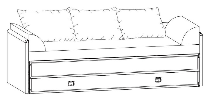 Диван-кровать   JLOZ 80/160