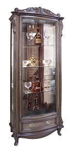 Шкаф с витриной ММ-240-01