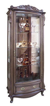 Шкаф с витриной ММ-240-01