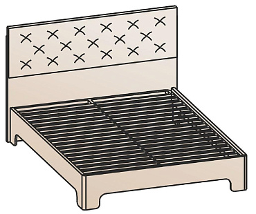 Кровать 140х200 КР-1202