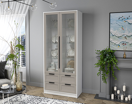 Шкаф с витриной КТ-ШВ2