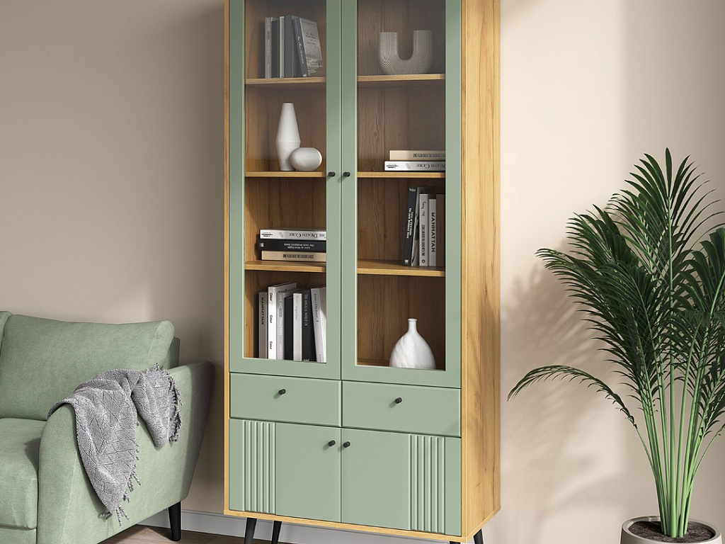 Пенал-витрина 2-дв   