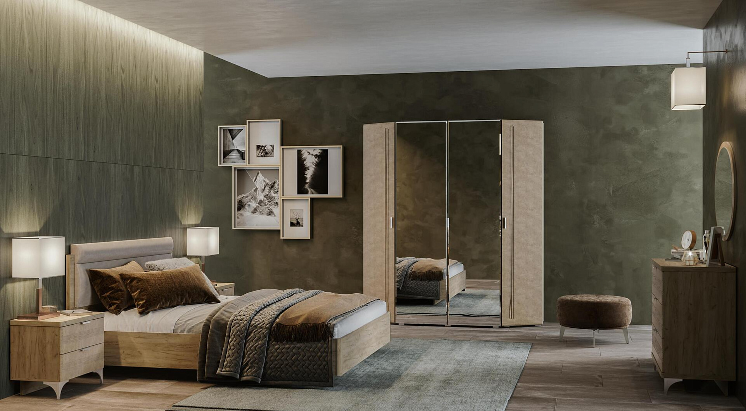 Лотос Дуб серый-бетон бежевый