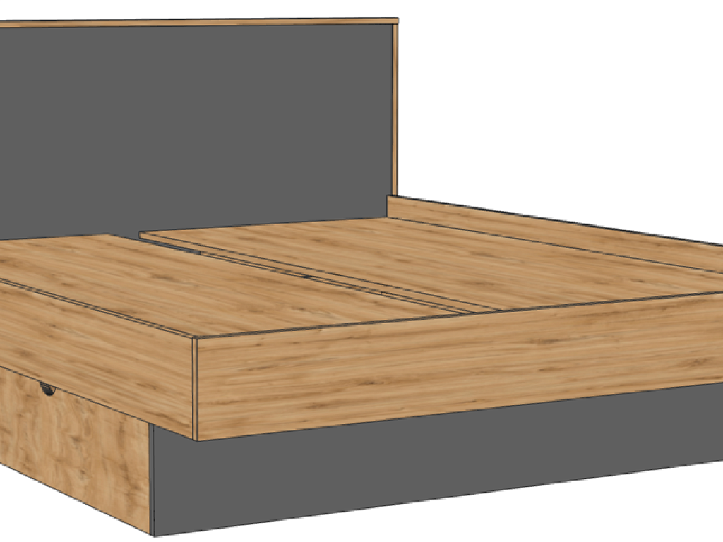 Кровать 1400 (без ящиков)   КМК 0961.3