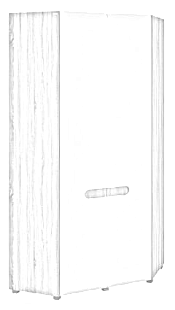 Шкаф угловой МН-026-11