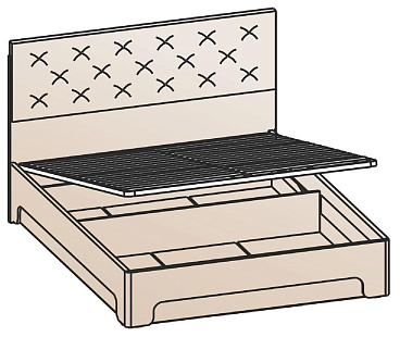Кровать с подъемным механизмом 160х200 КРП-1203
