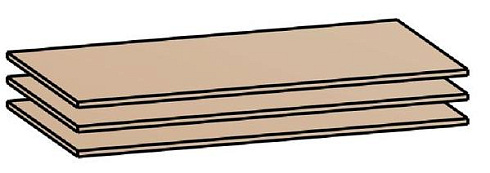 Полка для ШК-832, ШК-833, ШК-837 ПЛ-13