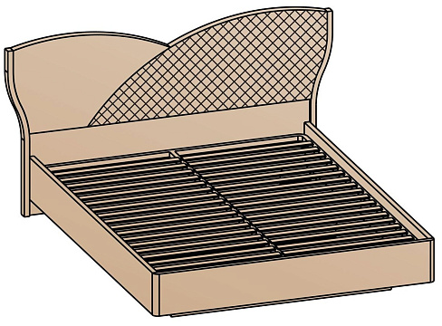 Кровать 140х200 (основание 32 мм) КР-26-32-14