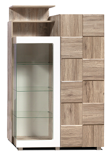 Шкаф с витриной КМК 0644.2
