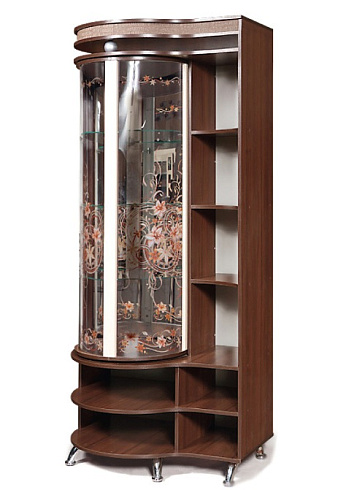 Шкаф с витриной (левый)   КМК 0365.3