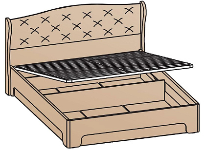 Кровать с подъемным механизмом 140х200 КРП-1702