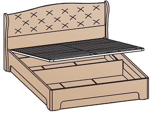 Кровать с подъемным механизмом 140х200 КРП-1702