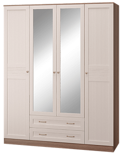 Шкаф четырехдверный с зеркалом 