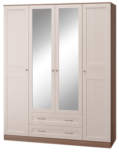Шкаф четырехдверный с зеркалом   